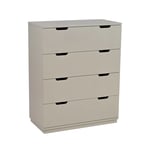Aoko byrå 4 lådor beige