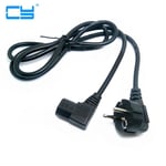 1.5M/5FT C13 IEC Bouilloire 90 degrés à angle droit à Européen 2 broches Rond AC EU Plug Câble d'alimentation Cordon PC 150CM,1.5M - Noir