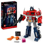 LEGO 10302 Icons Optimus Prime Transformers Figure Set, Collectible Transforming 2in1 Robot and Truck Model Building Kit for Adults