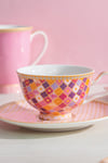 Teas & C's Kasbah Rose 200ml Footed Cup and SauCeramic