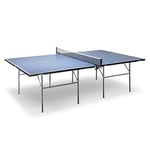 JOOLA Table de ping-Pong 300S pour l'intérieur et Les Loisirs - Structure Pliable - Montage Rapide et Peu encombrant - Bleu - Épaisseur du Plateau : 15 mm