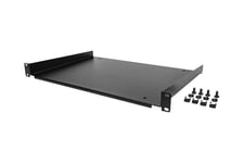 StarTech.com 1U-serverrackhylla - Universell fribärande serverhylla med rackfäste för 19-tums rack och skåp för nätverksutrustning - Hållbar design - Viktkapacitet 25 kg - 30 cm djupt fack - hylla för rack - 1U