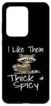 Galaxy S20 Ultra Funny Trashy Book I Like Them Thick and Spicy Novel Reading Case