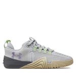 Skor Under Armour Ua W Tribase Reign 6 3027342-100 Halo Gray/High Vis Yellow/Provence Purple