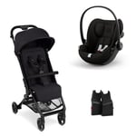 ABC DESIGN Buggy Ping 3 Travel coal inkl. adapter och Cybex Cloud G bilbarnstol i-Size Magic Black