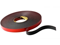 3M VHB høyytelses selvklebende tape 5952F, 19 mm x 33 m, svart dobbeltsidig lim, tilpasningsdyktig for vanskelig å bruke - 1 stk (59521933)