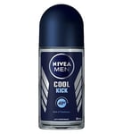NIVEA MEN Cool Kick 48h Anti-Perspirant Roll-On Deodorant 50ml