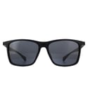 Hugo Boss Rectangle Mens Matte Black Grey Sunglasses - One Size