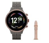 Fossil Women's GEN 6 Touchscreen Smartwatch with Speaker, Heart Rate, NFC, and Smartphone Notifications + Fossil Watch Strap