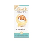 Tablette De Chocolat Création Blanc Rocher Coco Lindt - La Tablette De 145g