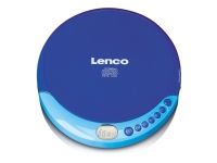 Lenco CD-011, 190 g, Blå, Bärbar CD-spelare