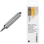 Cricut 2007929 Joy Replacement Blade, Silver & 2008070 Joy Glitter Gel Pens 0.8, Black/Gold/Silver (3 ct)
