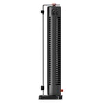 Sharper Image Airbar Tower Desk Fan, Full-Range Tilt, 3 Speed Touch Control, Plastic Metal, Black, AXIS 16" — Task Light