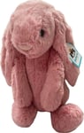 Jellycat Medium Bashful Petal Bunny Pink Rabbit Soft Plush Toy London BAS3PETN
