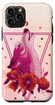 Coque pour iPhone 11 Pro vaporwave hurling wolf different moon cycles
