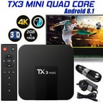 8.1 TX3 Mini Video Equipments Smart TV Box Media Player TV Box TV Receivers