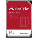WD Red Plus 12 Tt NAS SATA-III 256 Mt 3,5" hårddisk