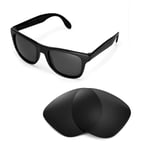 New Walleva Polarized Black Lenses For Ray-Ban Wayfarer RB4105 54mm Sunglasses