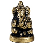 Miniature Statue Sitting Ganesha -- 24 G; 3 Cm