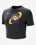 Los Angeles Lakers Courtside Women's Nike NBA Cropped Slim T-Shirt