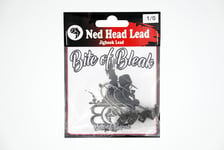 Bite of Bleak Ned Lead jiggskalle 10 g med 3/0 krok dark brown 4-pack