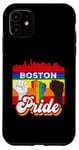 iPhone 11 Boston Massachusetts Rainbow Gay Pride Flag LGBT Case