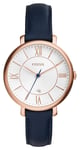 Fossil ES3843 Women's Jacqueline | White Dial | Blue Leather Watch