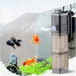 8W akvariefilter 4 i 1 internt filter, 600l/h nedsänkbar akvariepump syresättningsvågmaskin CDQ