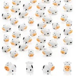 100 st Mini Ko Figuriner Resin Ko Miniatyr Djurfigurer Fe-trädgård Miniatyr Moss Landsc Walkbee