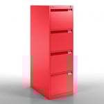 Arkivskåp BS Filing Flush Front - 132x42x62 cm, Färg Cardinal Red