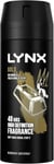 Lynx Gold 48 hours of odour-busting zinc tech Bodyspray oud wood amp fresh vanil