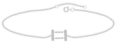 Lykka Elegance Bar diamantarmband 17+2 cm