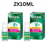 Systane Ultra Lubricant Fast-Acting PreservativeEye Drops Dry Eye Relief 2X 10ml
