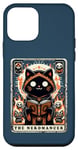 Coque pour iPhone 12 mini The Nekomancer Carte de tarot humoristique avec chat nécromancien