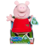 Peppa Pig Eco Plush Red Dress Peppa Plush Soft Toy 100% Recycled Materials