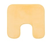 Gözze - Tapis de Bain Antidérapant Premium avec découpe, RIO, 100% microfibres, Idéal comme tapis de WC pour toilettes au sol, 50 x 45 cm - Jaune (Soleil)