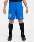 Brazil 2024 Stadium Home Older Kids' Nike Dri-FIT Football Replica Shorts