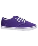 Vans Atwood Low Canvas Lace Up Purple Womens Trainers Plimsolls NJO5SY B119B - Size UK 3