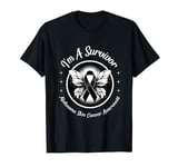 Cancer Survivor Butterfly Melanoma Awareness Skin Cancer T-Shirt