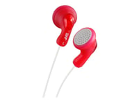 JVC HA-F14 Gumy phones - Écouteurs - embout auriculaire - filaire - jack 3,5mm - rouge