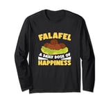Funny Falafel Daily Dose Of Happiness For Falafel Food Maker Long Sleeve T-Shirt