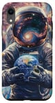Coque pour iPhone XR Astronautes Galaxie Espace Planètes Espace Astronaute