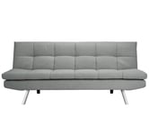 Habitat Nolan Fabric 3 Seater Clic Clac Sofa Bed-Light Grey