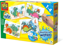 SES Creative - My First - Måla med vatten - Dinosaurier