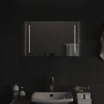 vidaXL badeværelsesspejl med LED-lys 60x40 cm