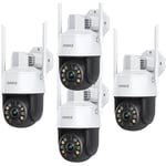 Annke - WZ500 - 5MP ptz WiFi Security ip Camera with 20X Optical Zoom, 328 ft Infrared Night Vision, ai Human Detection & Auto Tracking, Two-Way