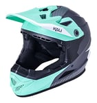 Kali Protectives Zoka Dash Youth Full face Mountain Bike Helmet for MTB, BMX, Downhill and Cycling - Mat Seafoam/Grey YL