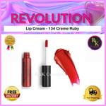 Revolution Beauty Cream Lip Gloss 134 Creme Ruby New Sealed Lip Cream