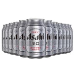Asahi Super Dry Japanese Premium Lager Beer 5% Abv 12 x 330ml Cans