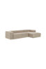 Kave Home BLOK soffa 3-sits - divan höger Beige